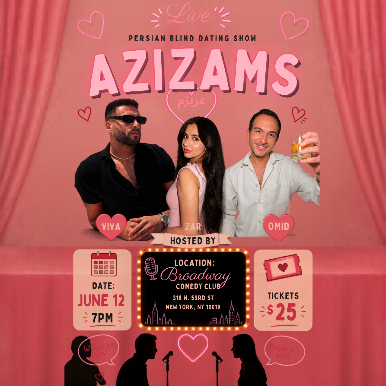 Photo of Persian Blind Dating Show: AZIZAMS