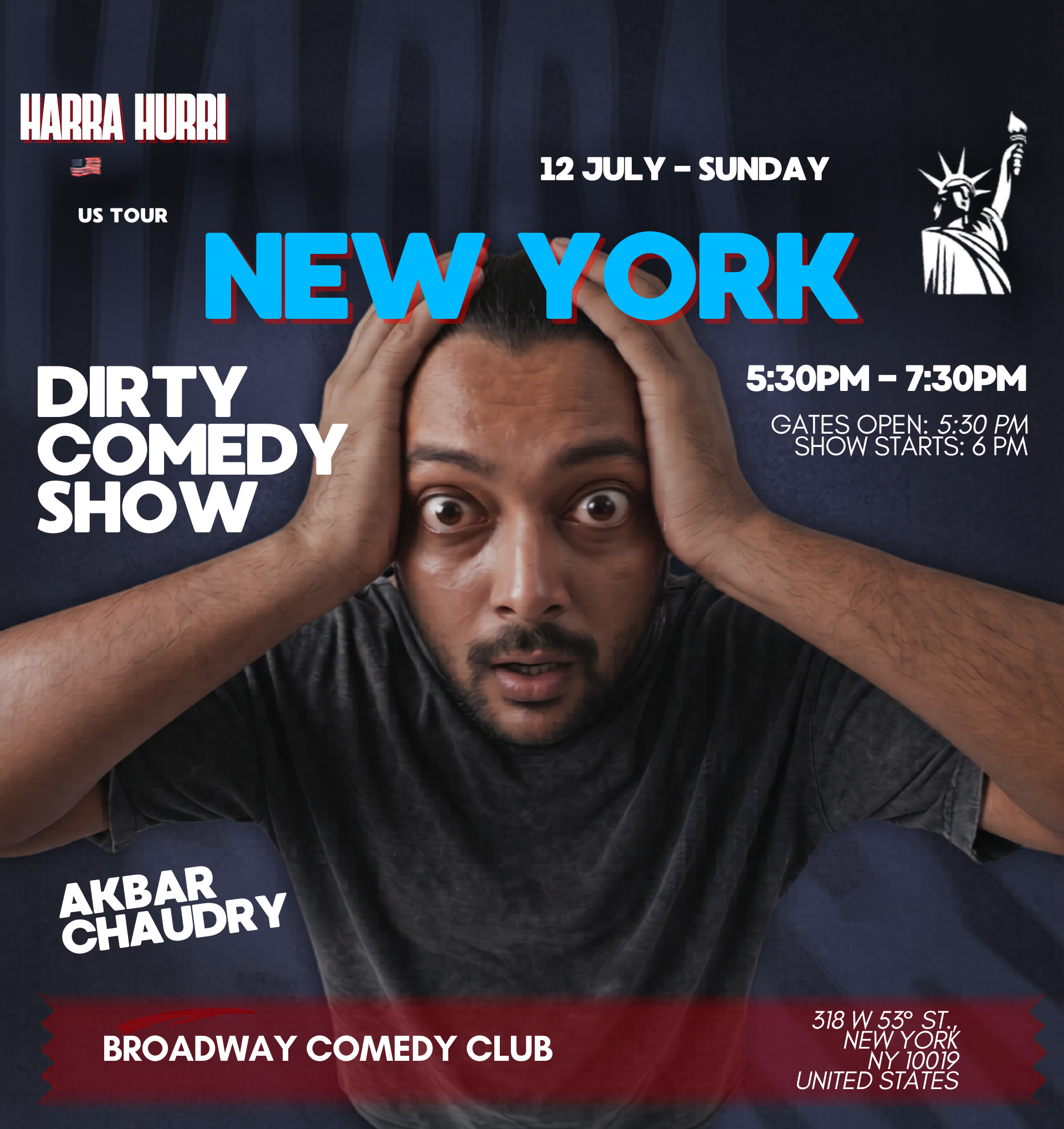 Photo of AKBAR CHAUDRY – NYC -The Best Of Dirty Comedy Show (URDU & ENGLISH)!