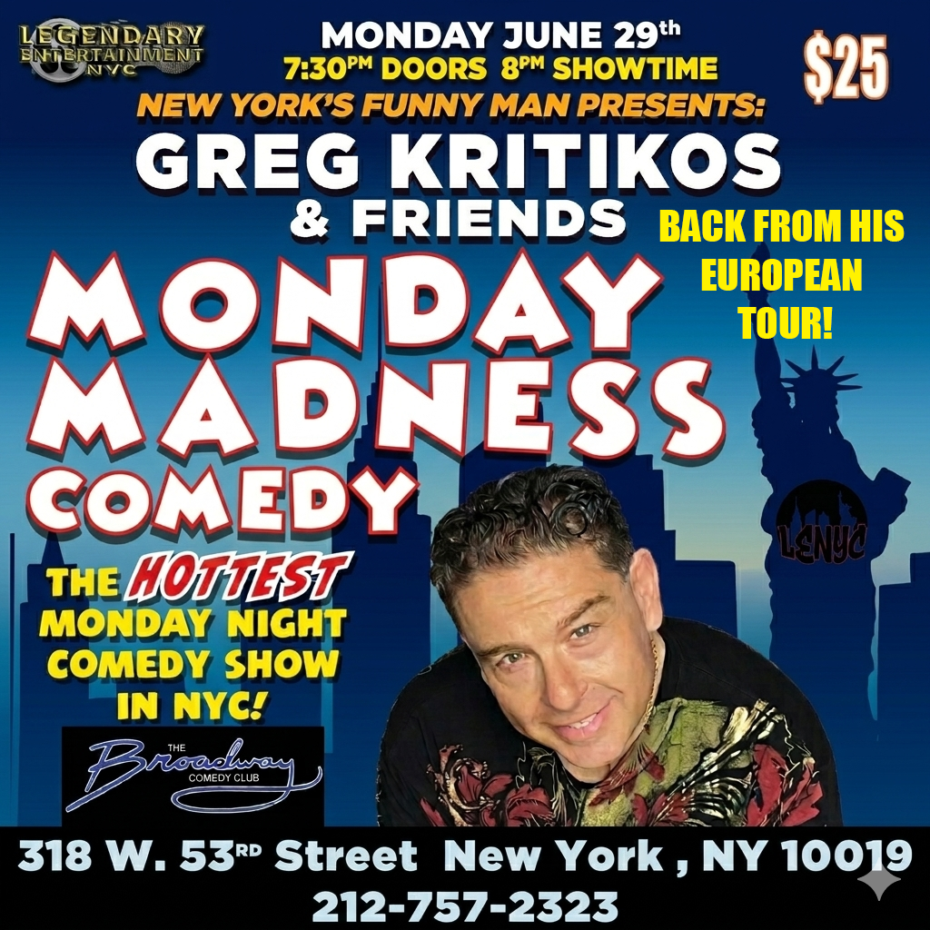 Photo of Greg Kritikos Presents Monday Madness