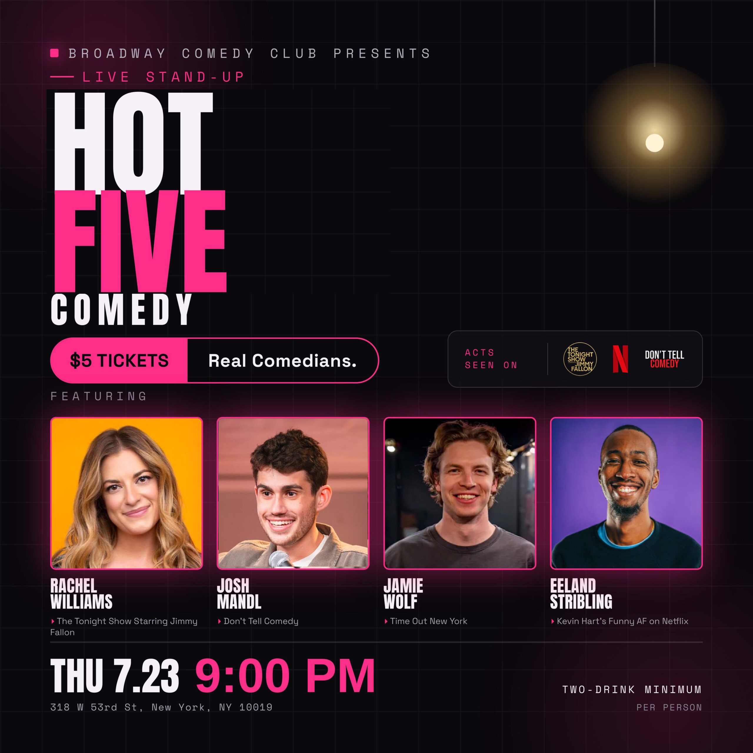 Hot Five Flyer 9PM