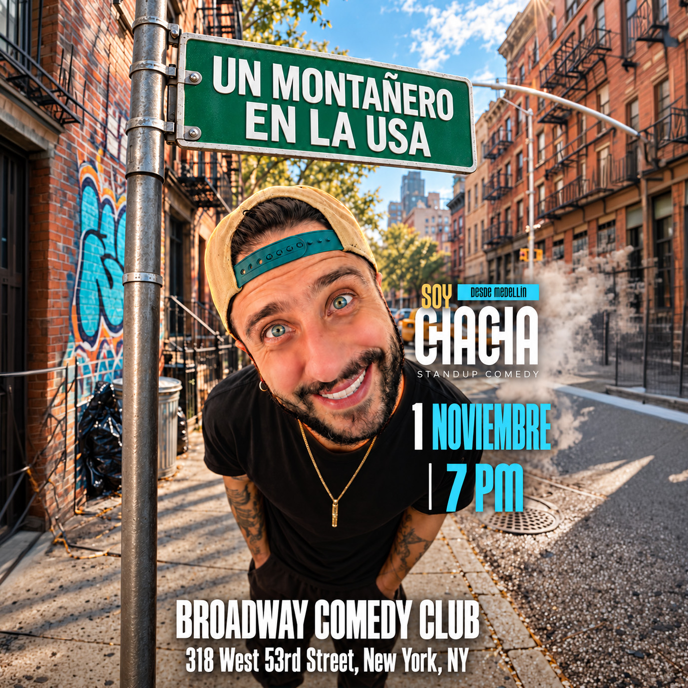 Soy Chacha en Broadway Comedy Club Nov 1, 2026